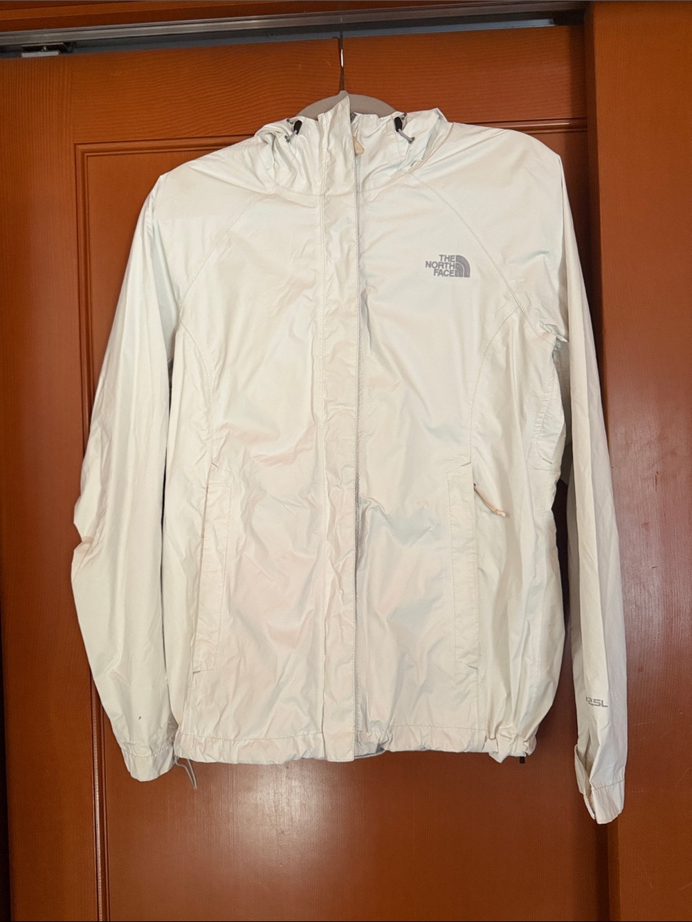 The North Face Women’s White Hooded Rain Jacket